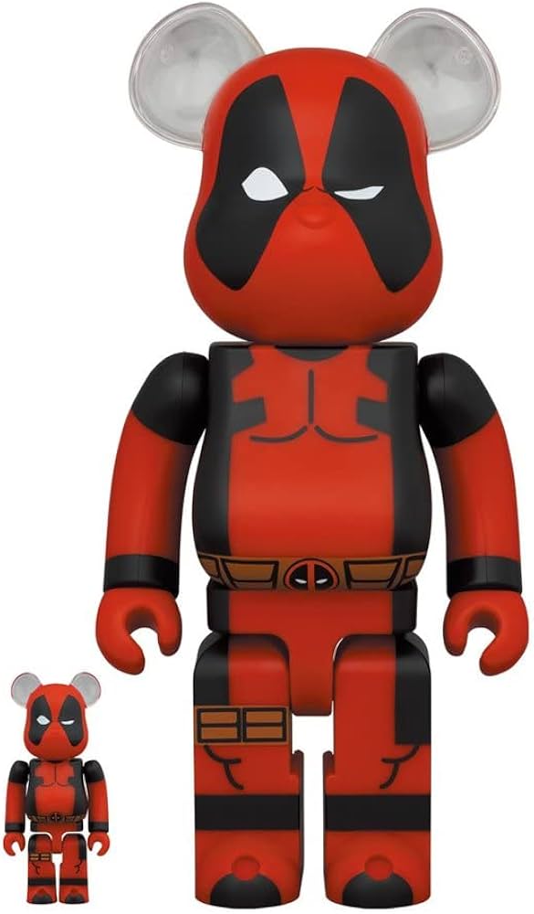 その他 Be@RBRICK Dead Pool 400%&amp;100% MEDICOM TOYS BEARBRICK MARVEL DEADPOOL X-FORCE 100% FIGURE